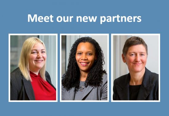 Meet our new partners: Gemma Hodder, Lorraine Green and Lou Crisfield